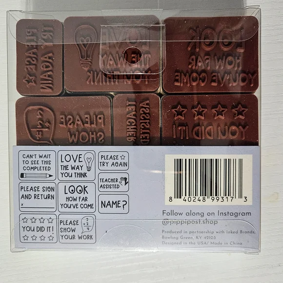 Pippi Post - Teacher Stamps - 9 Piece Set - Picture 2 of 2